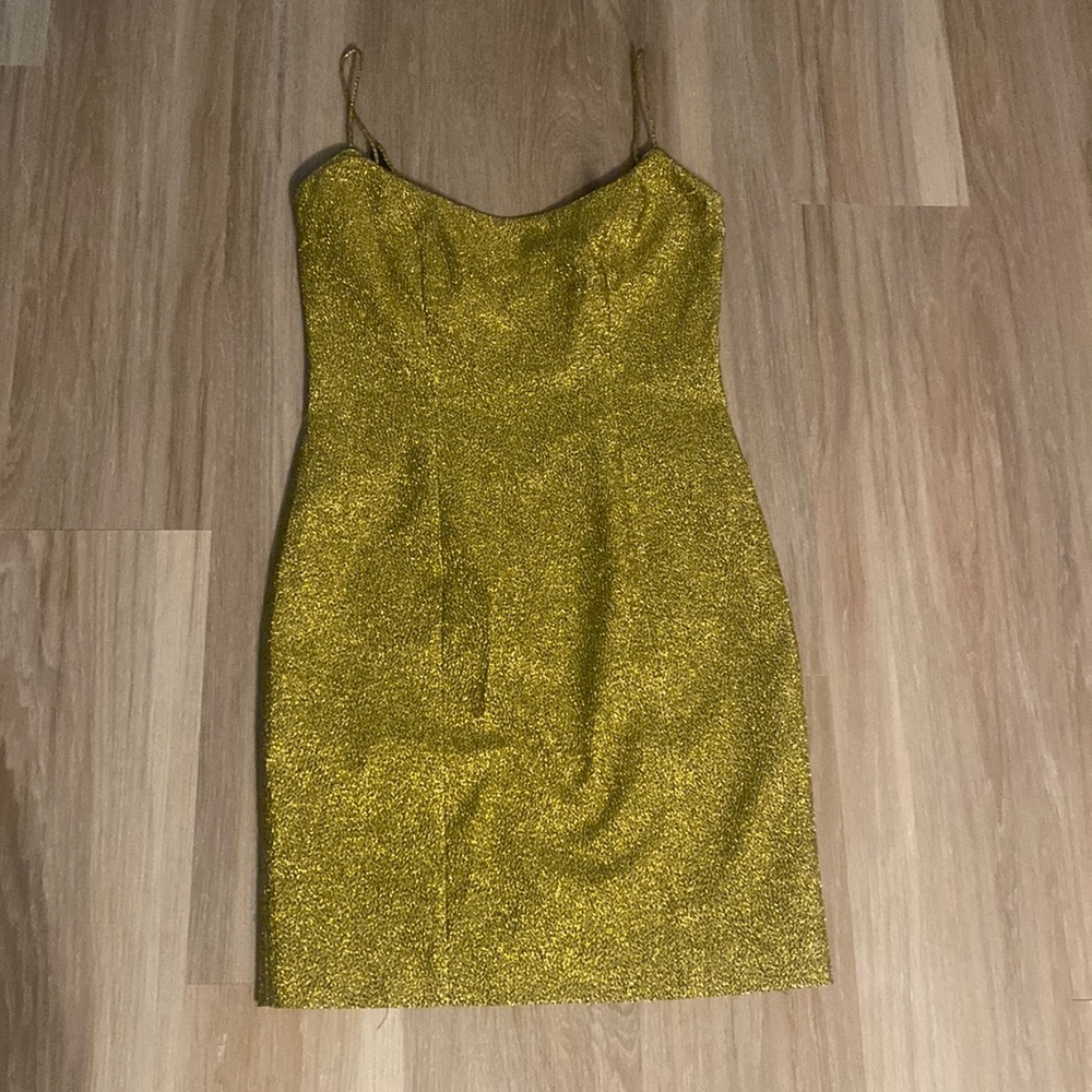 Laura Scott Gold Dress